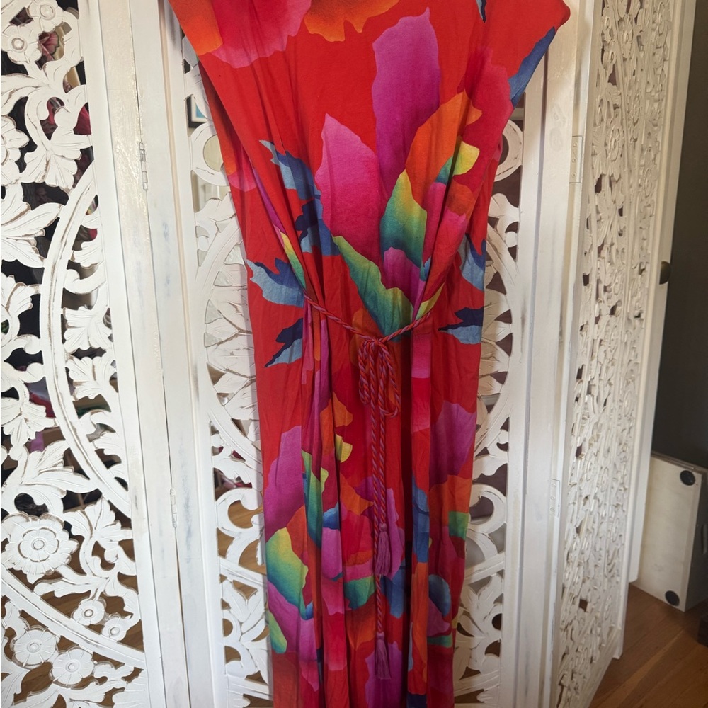 FARM Rio Vibrant Floral Midi Dress